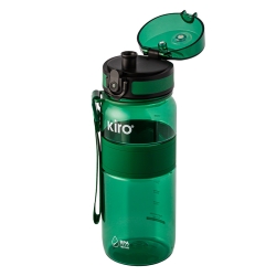 Butelka Kiro KI5029FG 750 ml Tritan z sitkiem ciemnozielona