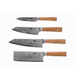 Zestaw noży kuchennych Kamazaki KZI003SET 4 szt. ze stojakiem