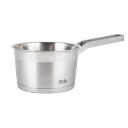 Garnek indukcyjny z pokrywką Zyle ZY12716SP, 1,5 litra, stal nierdzewna, technologia Impact Bonding, na wszystkie kuchenki
