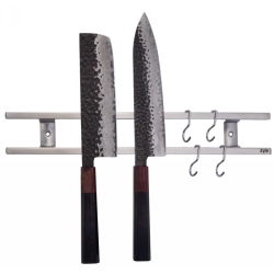 Magnetyczny uchwyt na noże Zyle ZY0240MH, 40 cm – z 4 haczykami