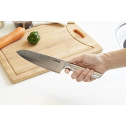 Nóż Santoku Suncraft SN59101, ostrze 18 cm – stal damasceńska VG-10