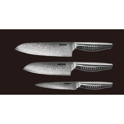 Nóż Santoku Suncraft SN59101, ostrze 18 cm – stal damasceńska VG-10