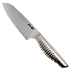 Nóż Santoku Suncraft SN59201 – długość całkowita 28 cm, stal damasceńska z rdzeniem VG-10