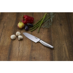 Nóż Santoku Suncraft SN59201 – długość całkowita 28 cm, stal damasceńska z rdzeniem VG-10