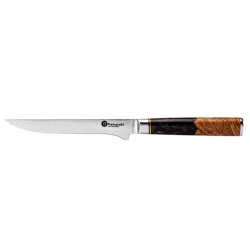 Nóż do odkostniania Kamazaki KZI109KN, ostrze 15 cm – stal damasceńska, rdzeń VG-10