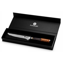 Nóż do odkostniania Kamazaki KZI109KN, ostrze 15 cm – stal damasceńska, rdzeń VG-10