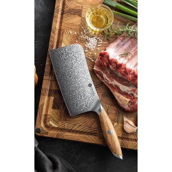Nóż do kości Kamazaki Bone Chopper KZ46KN, 18 cm – stal damasceńska