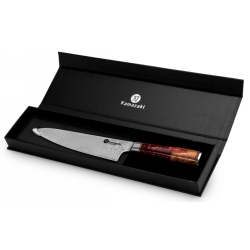 Nóż szefa kuchni Kamazaki Chef KZI202KN – ostrze 20 cm, stal damasceńska