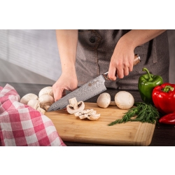 Nóż szefa kuchni Kamazaki Chef KZI202KN – ostrze 20 cm, stal damasceńska