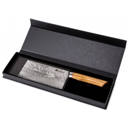 Nóż szefa kuchni Kamazaki KZI306KN, ostrze 17,5 cm – stal damasceńska z rdzeniem AUS10