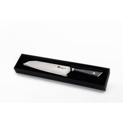 Nóż Santoku Kamazaki KZI006KN, ostrze 18 cm – 67-warstwowa stal damasceńska