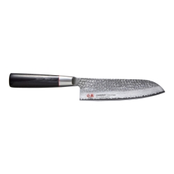 Nóż Santoku Suncraft Senzo SZ-04, ostrze 16,7 cm – stal damasceńska z rdzeniem VG-10