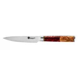 Nóż uniwersalny Kamazaki KZI208KN, ostrze 13 cm – stal damasceńska z rdzeniem VG-10