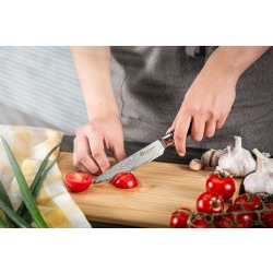 Nóż uniwersalny Kamazaki KZI208KN, ostrze 13 cm – stal damasceńska z rdzeniem VG-10
