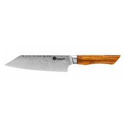 Nóż Bunka Kamazaki KZI303KN, ostrze 18 cm – stal damasceńska z rdzeniem AUS10