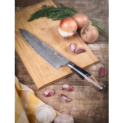 Nóż szefa kuchni Kamazaki Chef KZI104KN, ostrze 20 cm – stal damasceńska