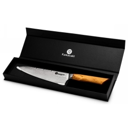 Nóż szefa kuchni Kamazaki Chef KZI301KN, ostrze 20 cm – stal damasceńska z rdzeniem AUS10