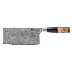 Nóż szefa kuchni Kamazaki KZI112KN z 67-warstwowej stali damasceńskiej, ostrze 17,5 cm
