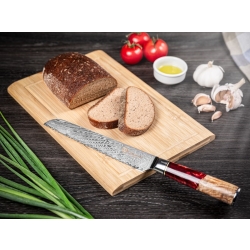 Nóż do chleba Kamazaki KZI204KN, ostrze 20 cm – stal damasceńska
