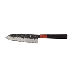 Nóż Santoku KAMAZAKI KZI219KN, ostrze 18 cm – stal damasceńska z rdzeniem VG-10