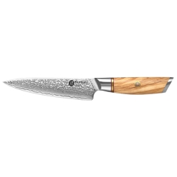 Nóż uniwersalny z damasceńskiej stali Kamazaki Utility Knife KZ39KN, ostrze 13 cm
