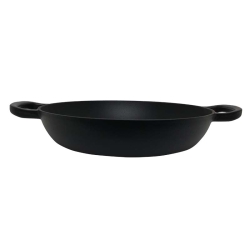 Okrągły emaliowany garnek żeliwny Zyle ZY030CBKI Ø30 cm, 3,5 l, czarny
