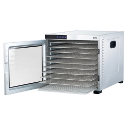 Profesjonalna suszarka do owoców i grzybów Zyle ZYPROMAX, 10 tac, 1100 W, stal nierdzewna