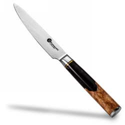 Nóż uniwersalny Kamazaki KZI101KN, ostrze 13 cm – stal damasceńska VG-10