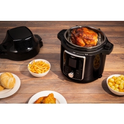 Multicooker Zyle ZY006MC 2w1 – Szybkowar Elektryczny z Frytkownicą Beztłuszczową Air Fryer, Garnek ze Stali Nierdzewnej SUS304, 6 L