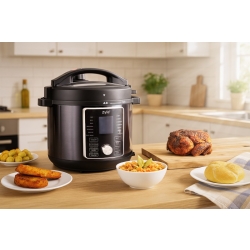 Multicooker Zyle ZY006MC 2w1 – Szybkowar Elektryczny z Frytkownicą Beztłuszczową Air Fryer, Garnek ze Stali Nierdzewnej SUS304, 6 L