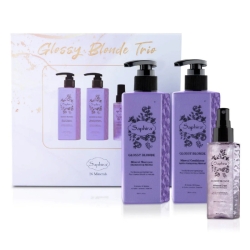 Zestaw do włosów blond Saphira Glossy Blonde Trio SAFGBTBOX