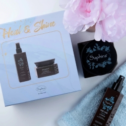 Zestaw do włosów blond Saphira Glossy Blonde Trio SAFGBTBOX