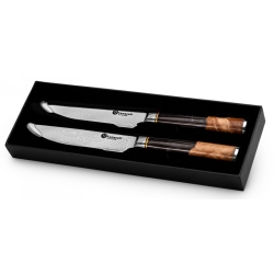 Zestaw 2 noży do steków Kamazaki KZI111STK – stal damasceńska, ostrza 13 cm