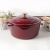 Okrągły emaliowany garnek żeliwny Zyle ZY020RKI, czerwony, Ø 27 cm, 6 l