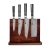 Zestaw 4 noży kuchennych KAMAZAKI KZI002SET – stal damasceńska, drewniany stojak